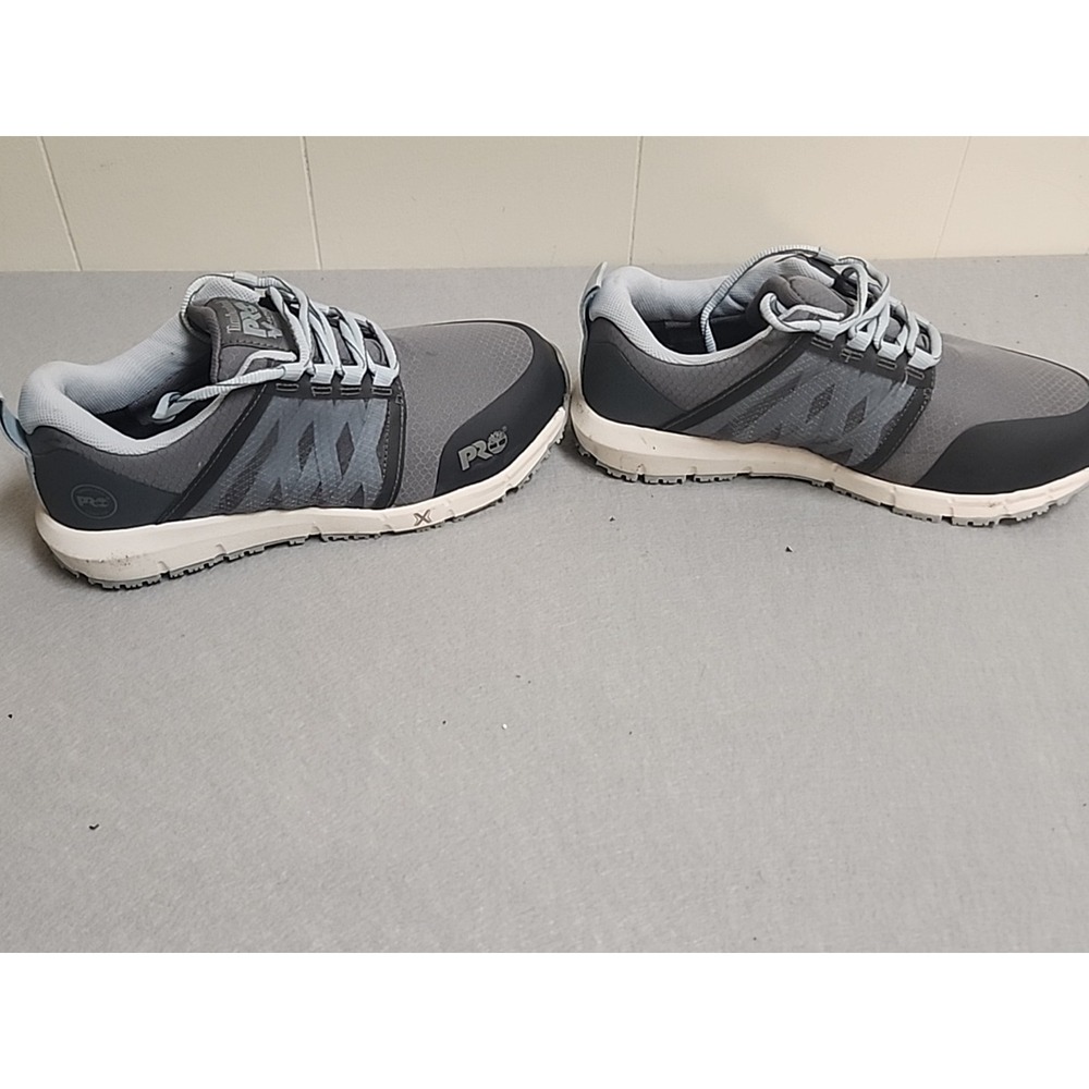 Timberland PRO Work Shoe Sz 8 Women Anti Fatigue Blue And Grey - Picture 3 of 10